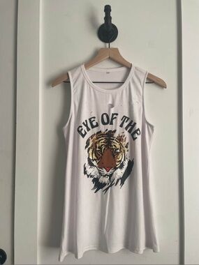 WOMENS SIZE S DISTRESSED TANK TOP - NEW